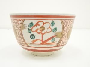 茶道具　京焼　加藤昌山作　色絵金彩　束熨斗文　数茶碗　四客　C　A68 道具 ] - 道具 京焼 加藤昌山造 赤絵茶碗（共箱）ネットショップ圭